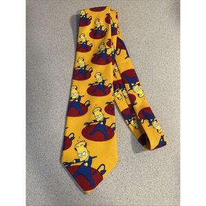 The Simpson VTG 1998 Bunbury Silk Tie Devil Halloween